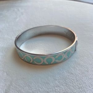Coach teal bracelet
